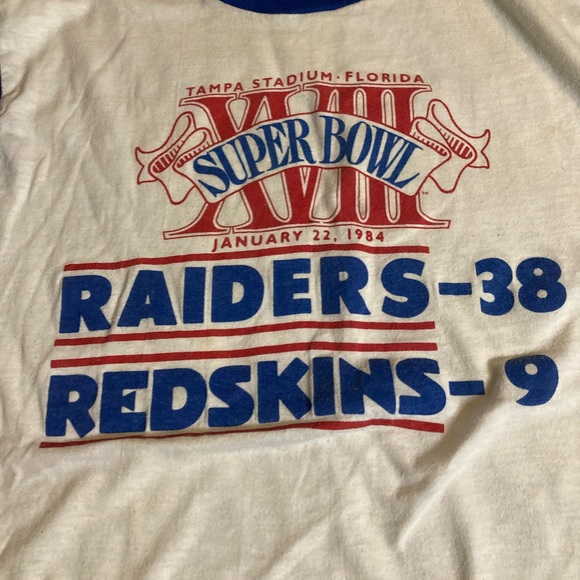 American Vintage Other - Vintage Los Angeles raiders vs Washington redskins shirt